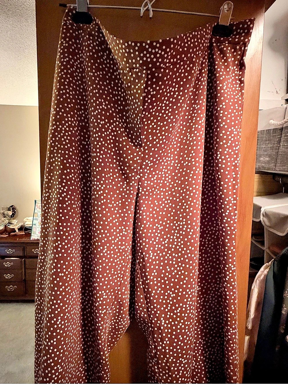 J. Jill Wearever Collection Easy-Care Woven Wide-Leg Pants Wide-Leg Polka Dot
